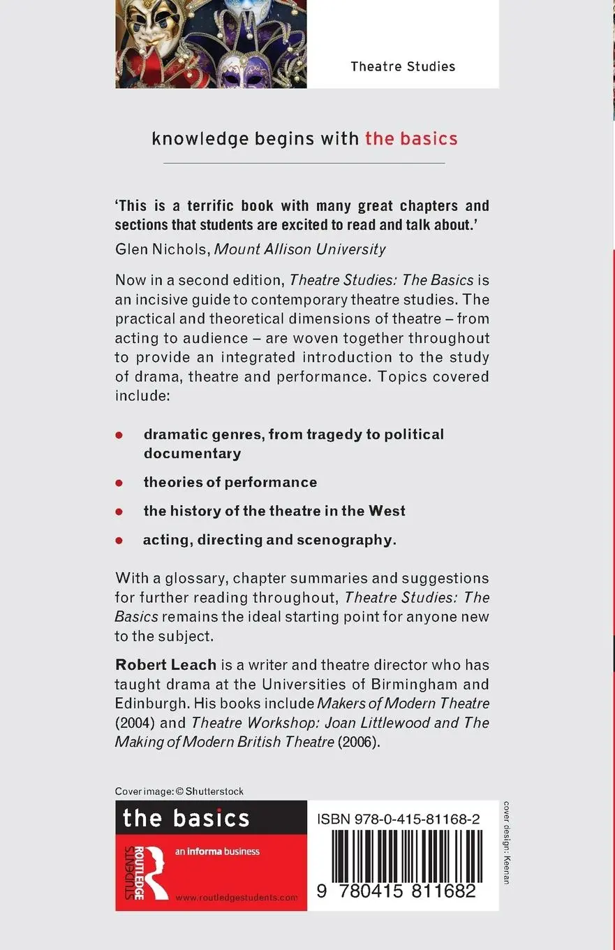 Rückseite: 9780415811682 | Theatre Studies | The Basics | Robert Leach | Taschenbuch | Englisch