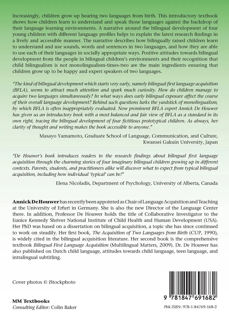 Rückseite: 9781847691682 | An Introduction to Bilingual Development | Annick De Houwer | Buch