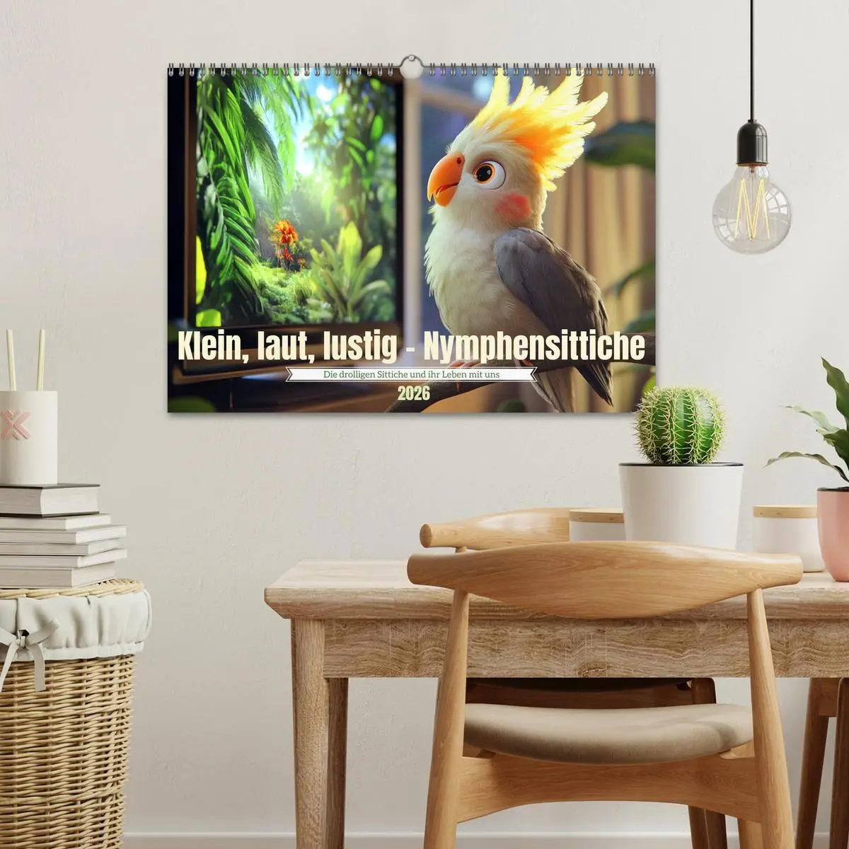 Bild: 9783457261682 | Klein, laut, lustig - Nymphensittiche (Wandkalender 2026 DIN A3...