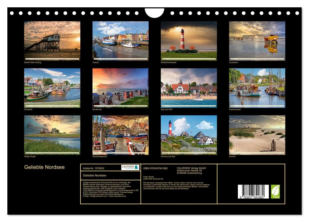 Bild: 9783457641682 | Geliebte Nordsee (Wandkalender 2026 DIN A4 quer), CALVENDO...