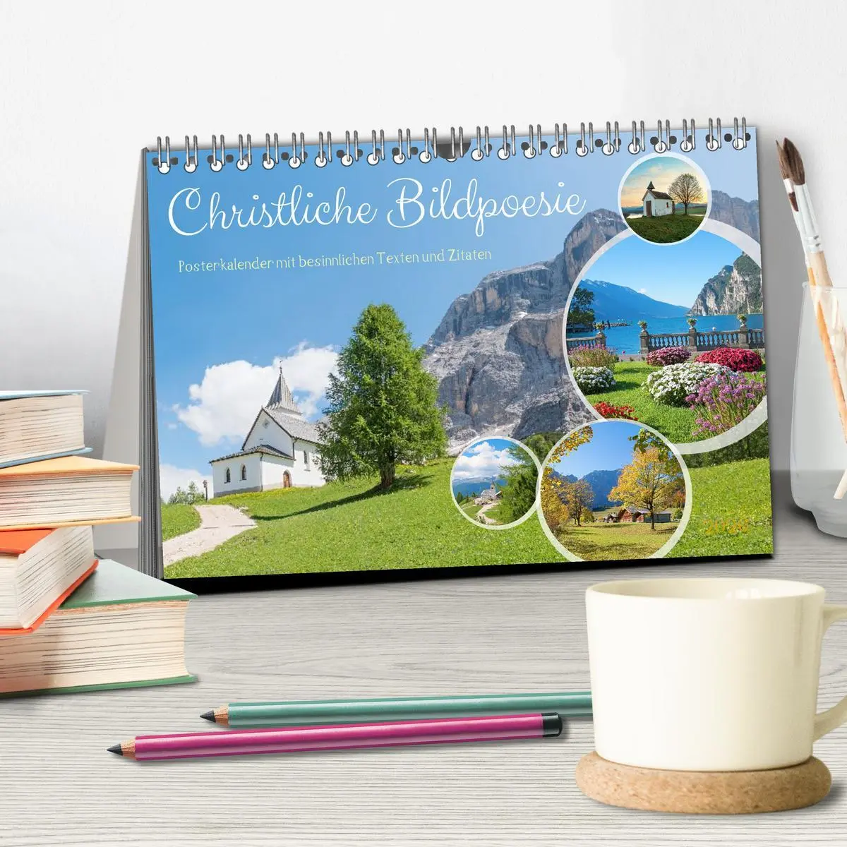 Bild: 9783457941782 | Christliche Bildpoesie 2026 (Tischkalender 2026 DIN A5 quer),...