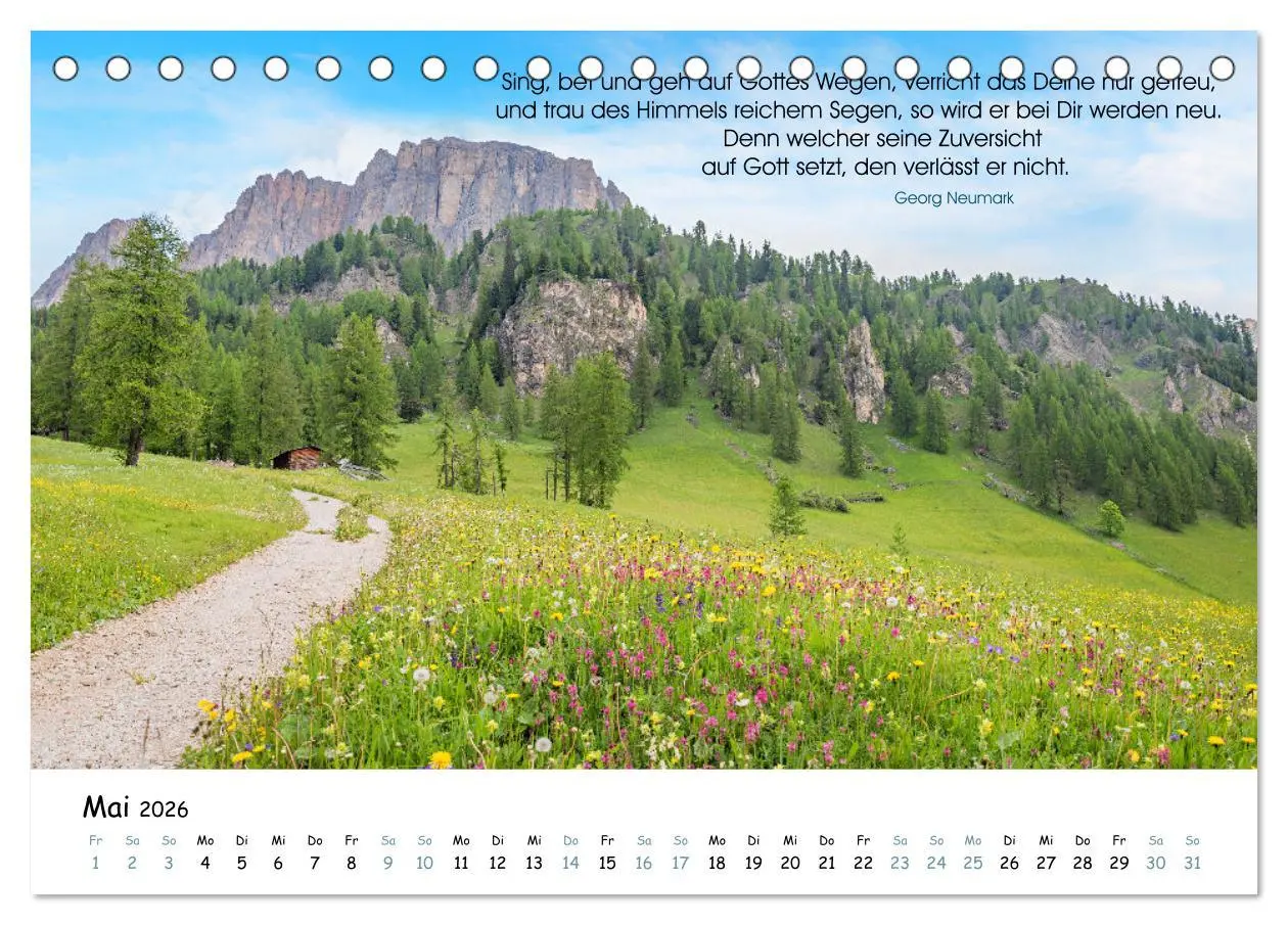 Bild: 9783457941782 | Christliche Bildpoesie 2026 (Tischkalender 2026 DIN A5 quer),...