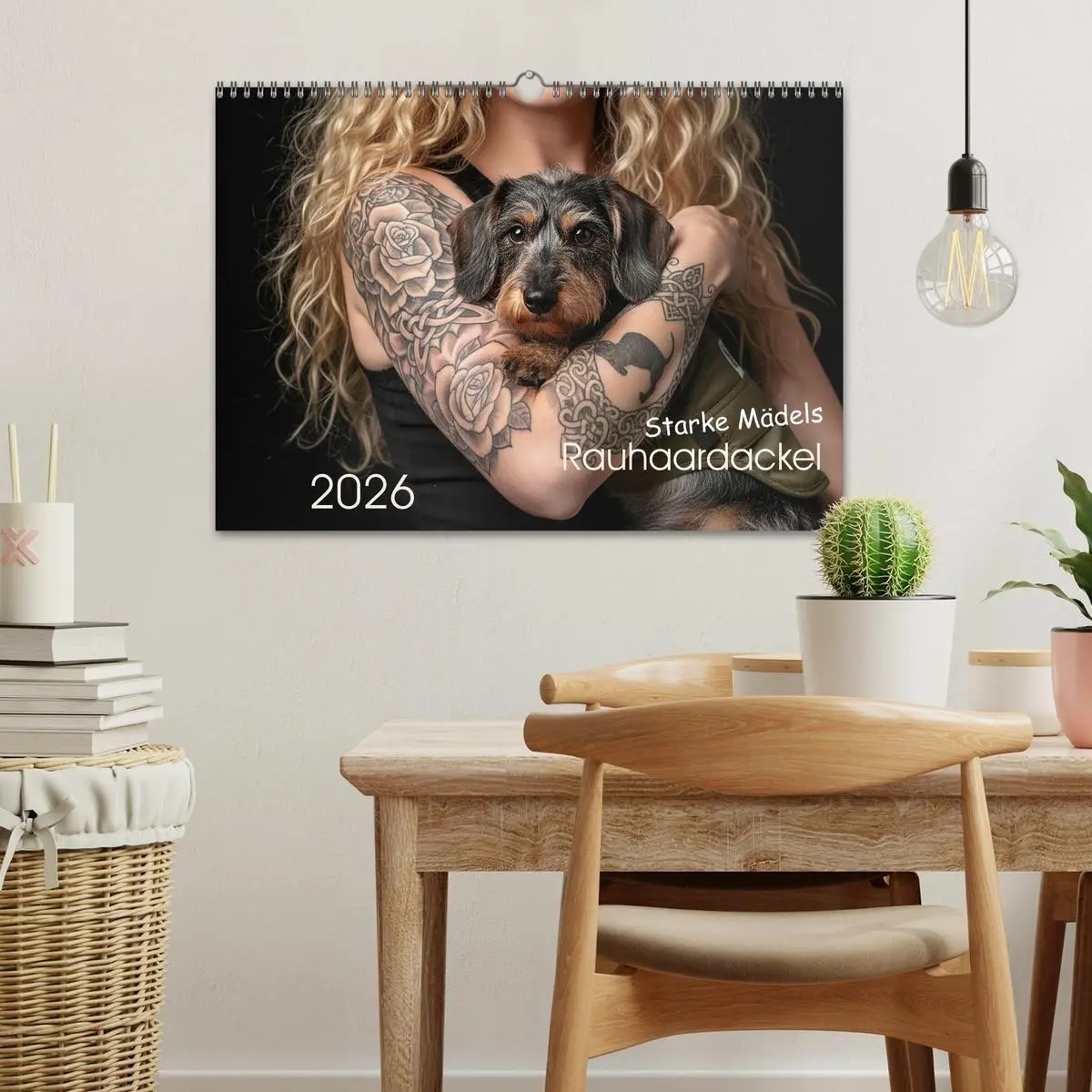 Bild: 9783516721782 | Starke Mädels - Rauhaardackel (Wandkalender 2026 DIN A3 quer),...