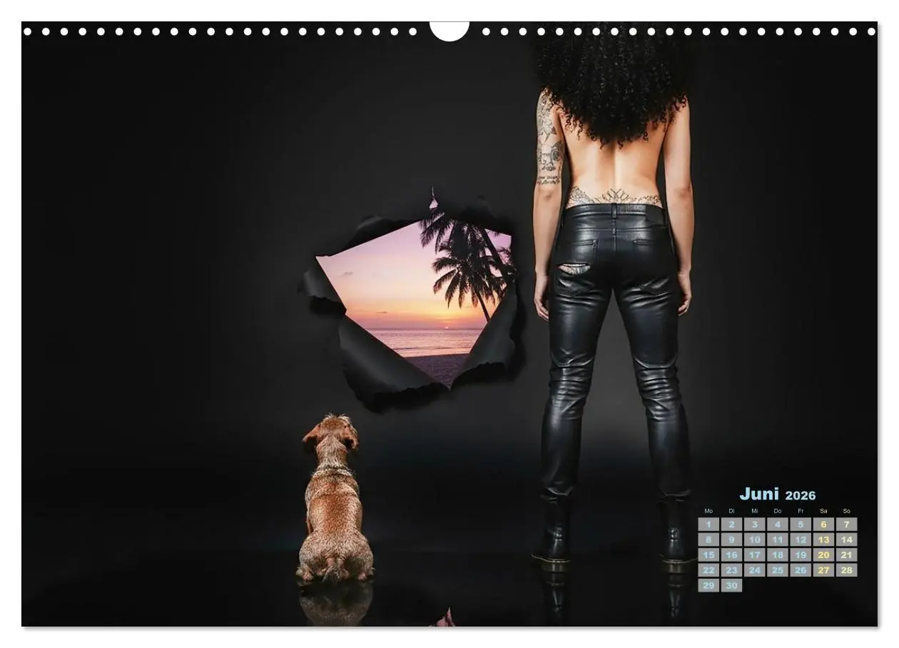 Bild: 9783516721782 | Starke Mädels - Rauhaardackel (Wandkalender 2026 DIN A3 quer),...