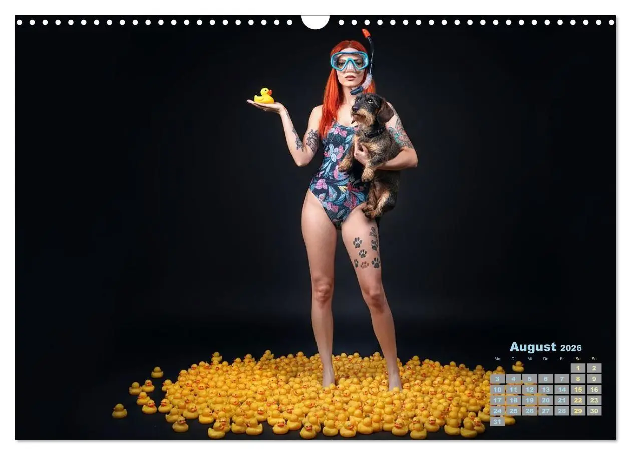 Bild: 9783516721782 | Starke Mädels - Rauhaardackel (Wandkalender 2026 DIN A3 quer),...