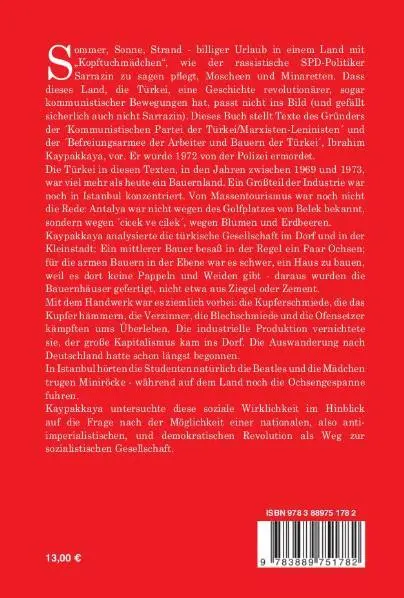 Rückseite: 9783889751782 | In stürmischen Jahren | Texte des türkischen Revolutionärs | Buch