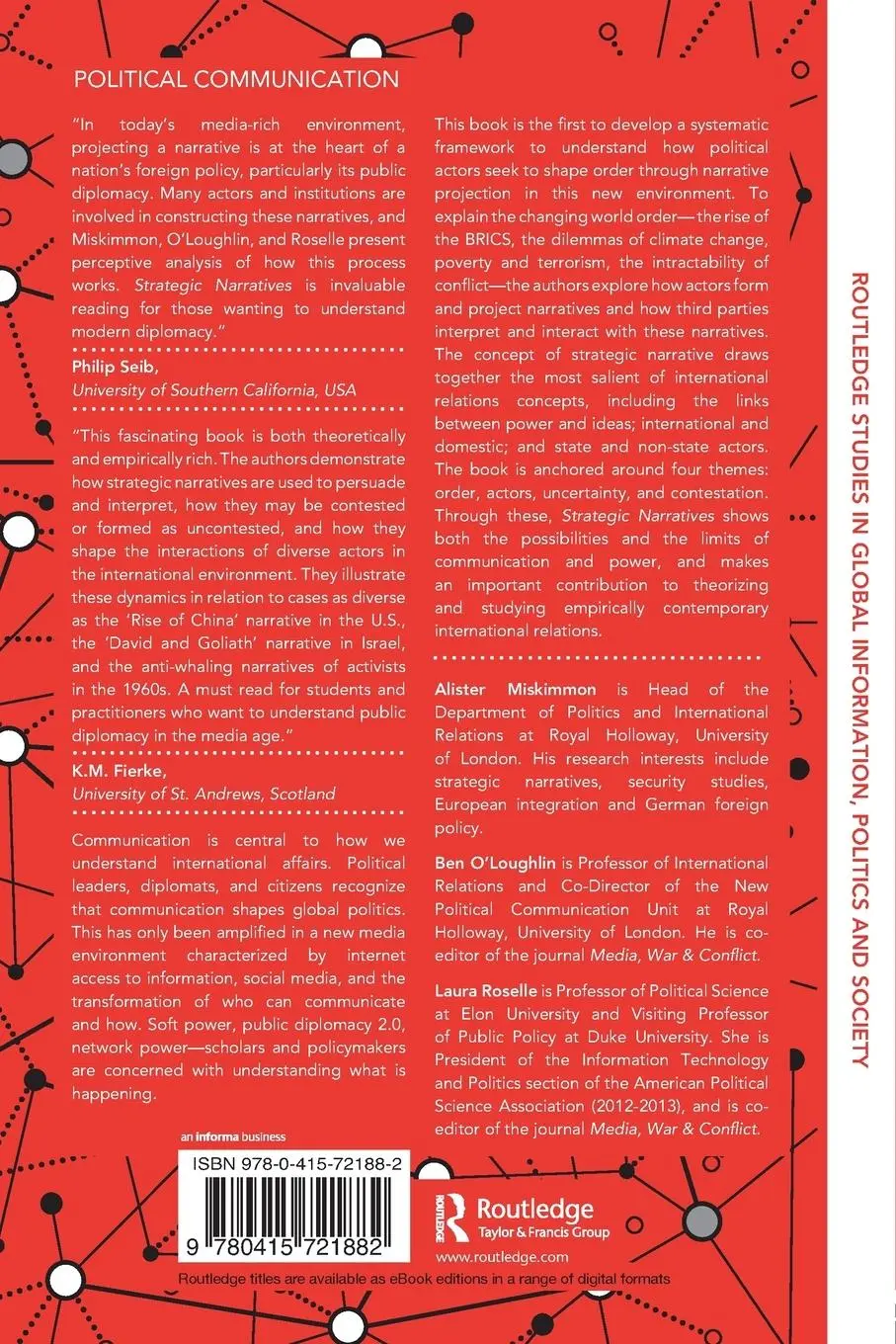 Rückseite: 9780415721882 | Strategic Narratives | Communication Power and the New World Order