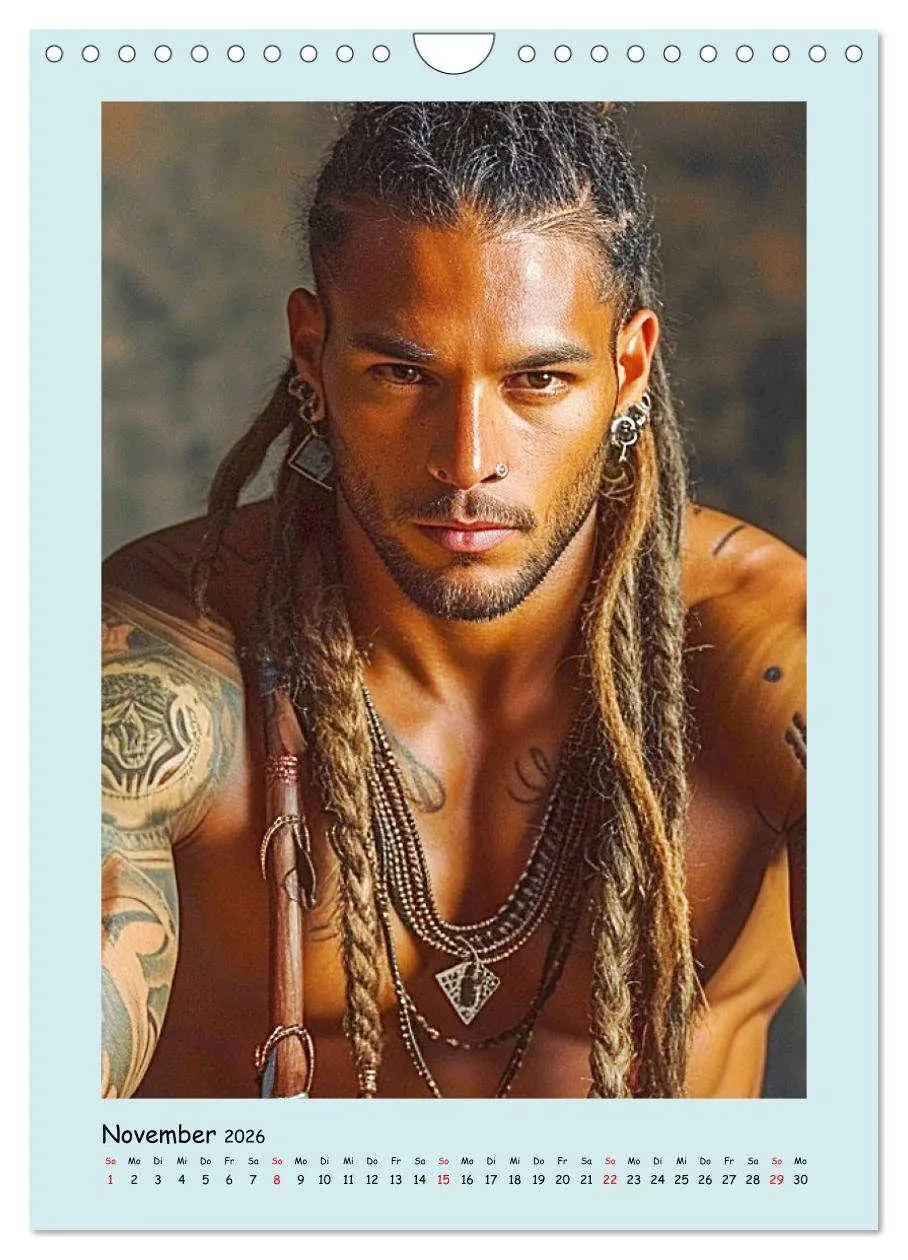 Bild: 9783516261882 | Tattoo-Boys. Coole Jungs am Meer (Wandkalender 2026 DIN A4 hoch),...
