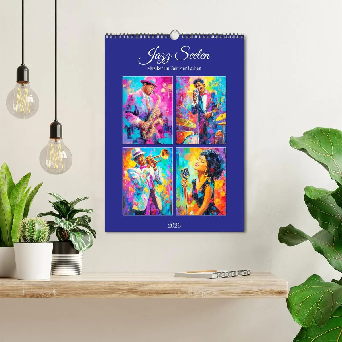Bild: 9783516641882 | Jazz Seelen. Musiker im Takt der Farben (Wandkalender 2026 DIN A3...