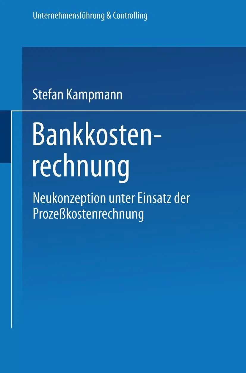 Cover: 9783824461882 | Bankkostenrechnung | Stefan Kampmann | Taschenbuch | xxiv | Deutsch