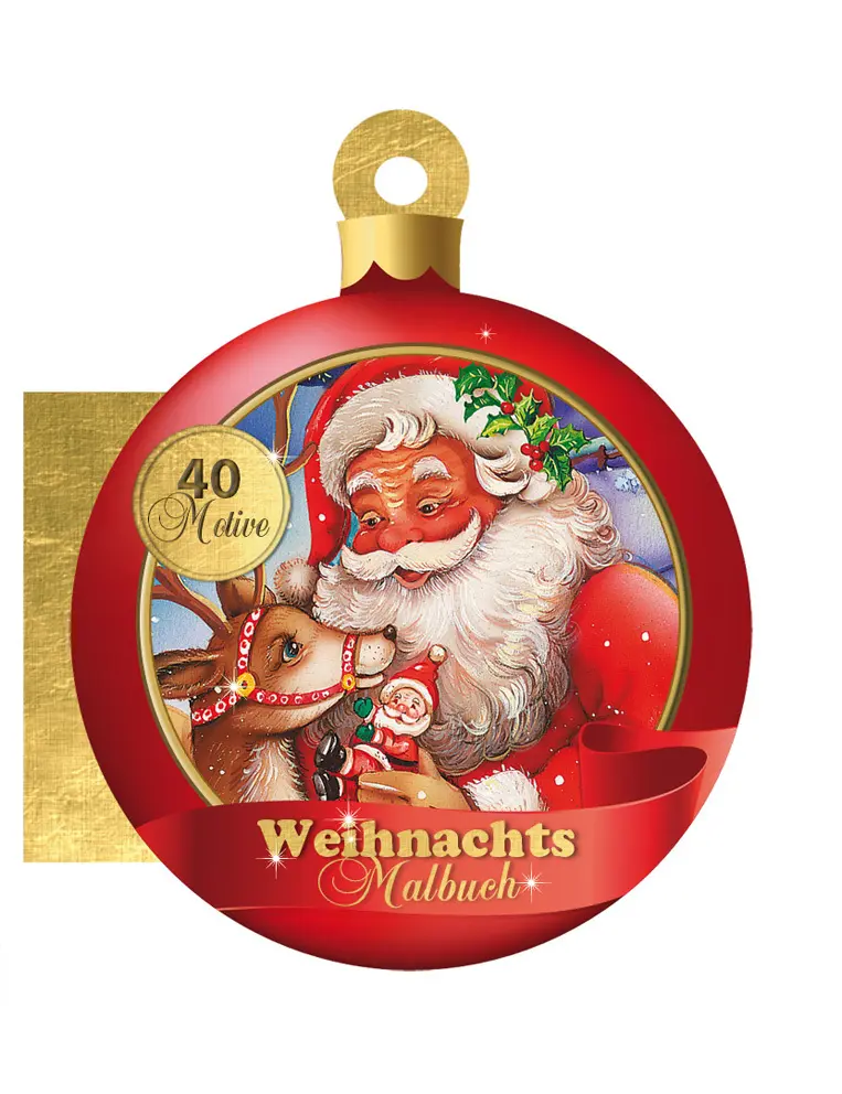 Cover: 9783957741882 | Weihnachtsmalbuch | 40 Motive | Taschenbuch | Formgestanzt | Deutsch