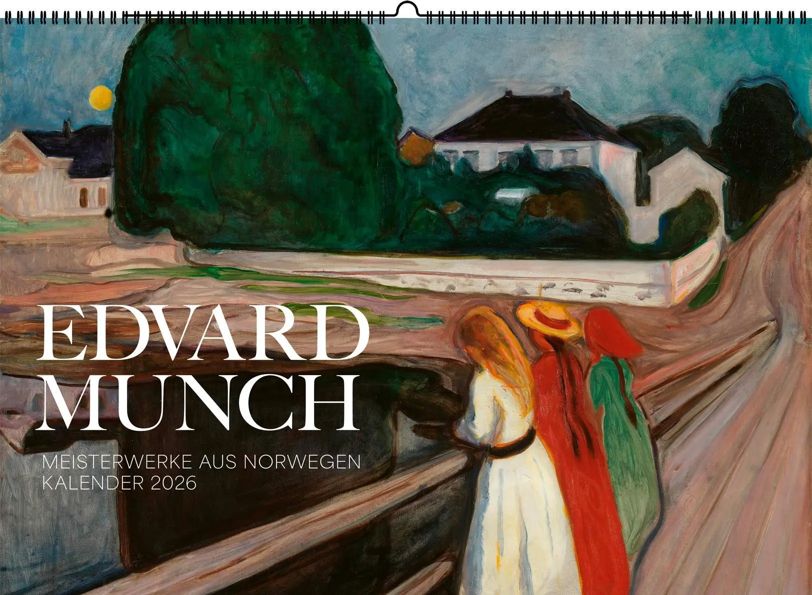 Cover: 9783968491882 | Edvard Munch. Wandkalender 2026 | Meisterwerke aus Norwegen | Edvard