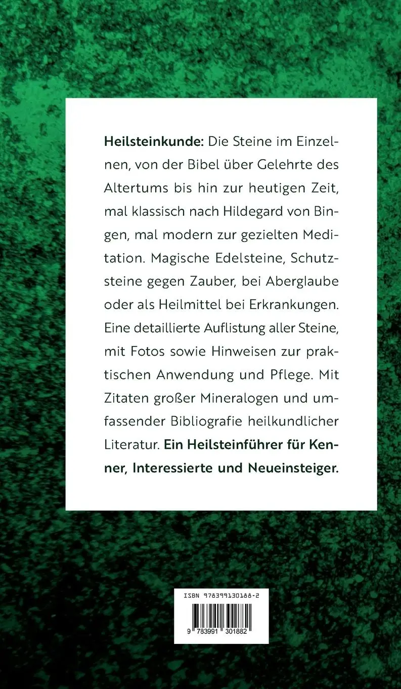 Rückseite: 9783991301882 | 24 Heilsteine nach H. v. Bingen - nach der Organuhr | Hainbuch | Buch