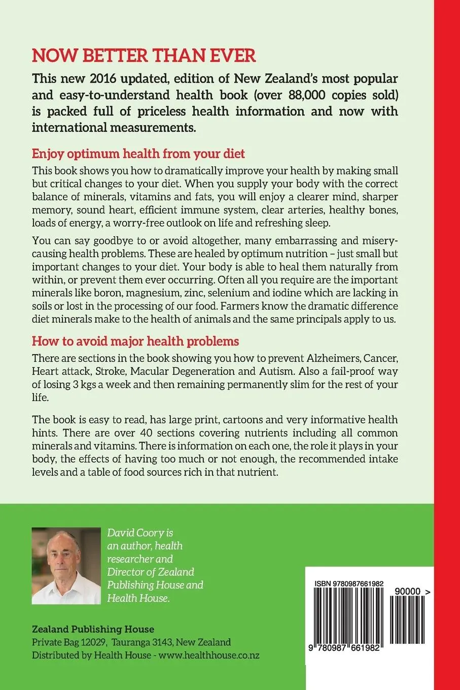 Rückseite: 9780987661982 | Stay Healthy by supplying what's missing in your diet (10th Edition)