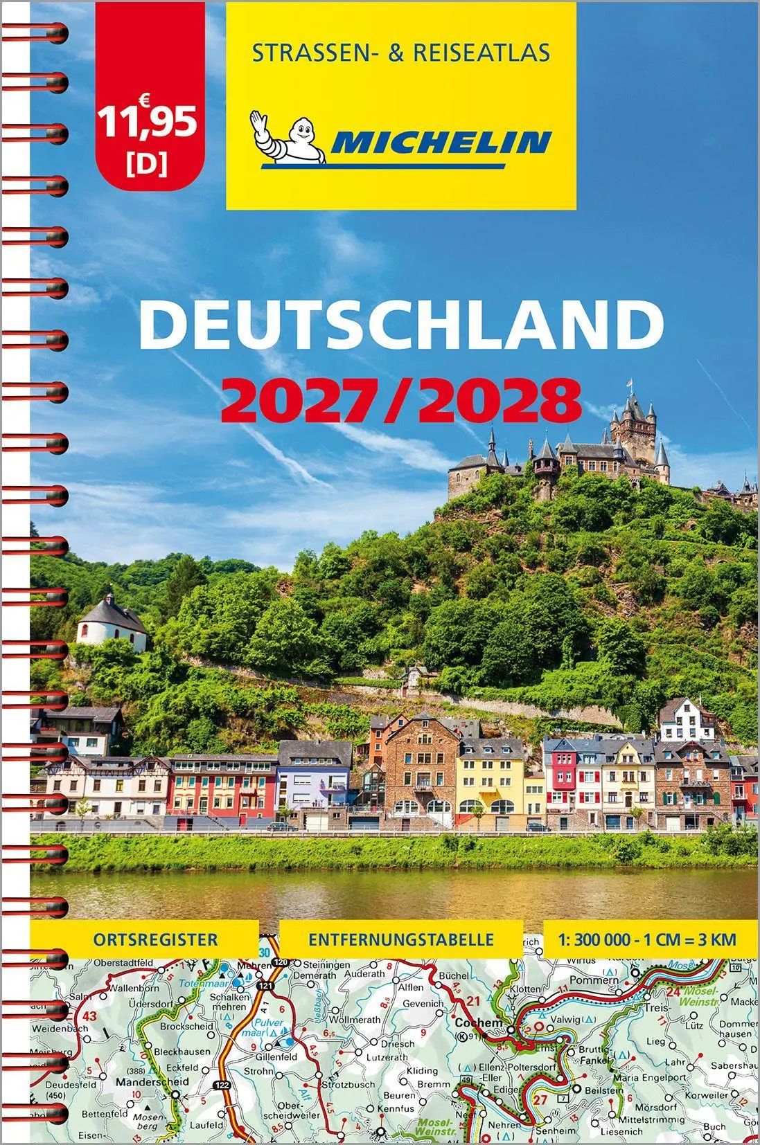 Cover: 9782067271982 | Michelin Kompaktatlas Deutschland 2027/2028 | (Land-)Karte | 208 S.