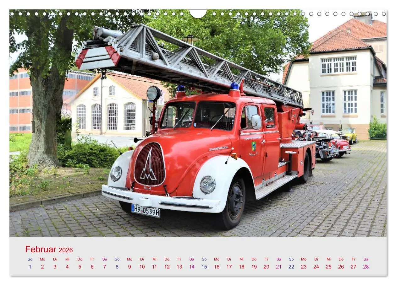 Bild: 9783457781982 | Oldtimer-FEUERWEHR (Wandkalender 2026 DIN A3 quer), CALVENDO...