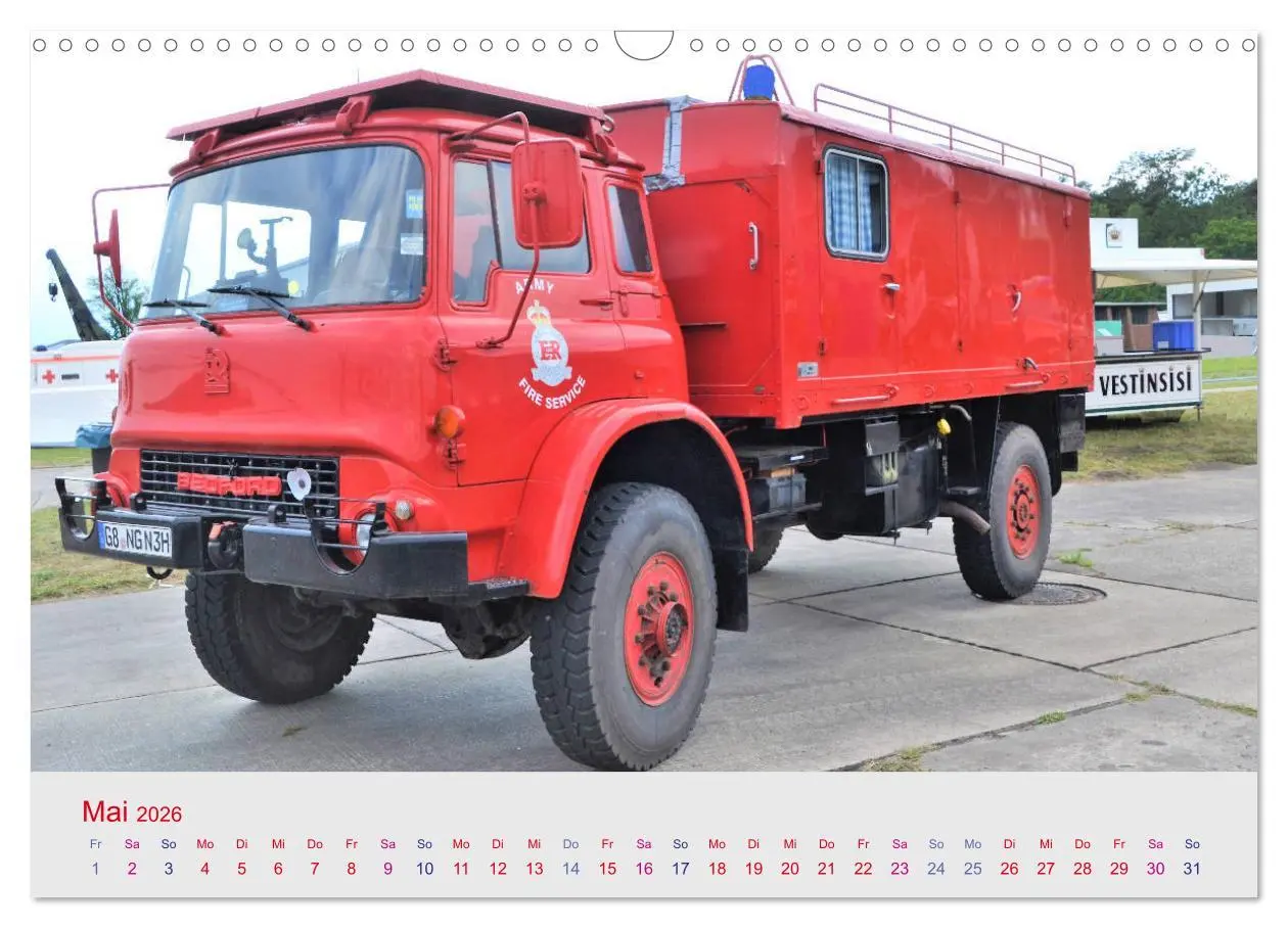 Bild: 9783457781982 | Oldtimer-FEUERWEHR (Wandkalender 2026 DIN A3 quer), CALVENDO...