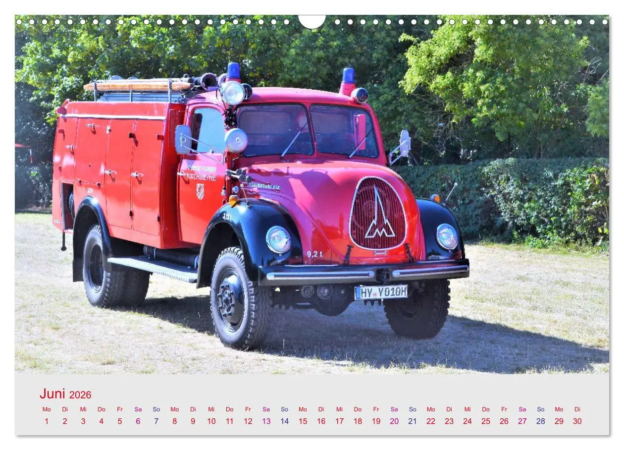 Bild: 9783457781982 | Oldtimer-FEUERWEHR (Wandkalender 2026 DIN A3 quer), CALVENDO...