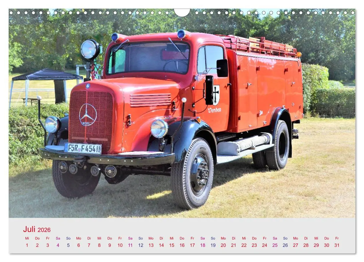 Bild: 9783457781982 | Oldtimer-FEUERWEHR (Wandkalender 2026 DIN A3 quer), CALVENDO...