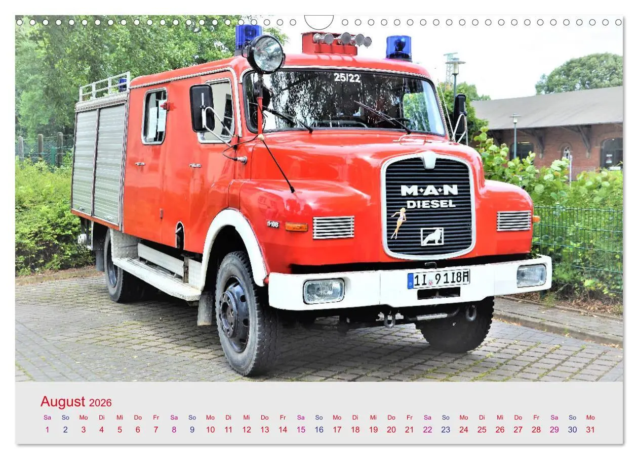 Bild: 9783457781982 | Oldtimer-FEUERWEHR (Wandkalender 2026 DIN A3 quer), CALVENDO...