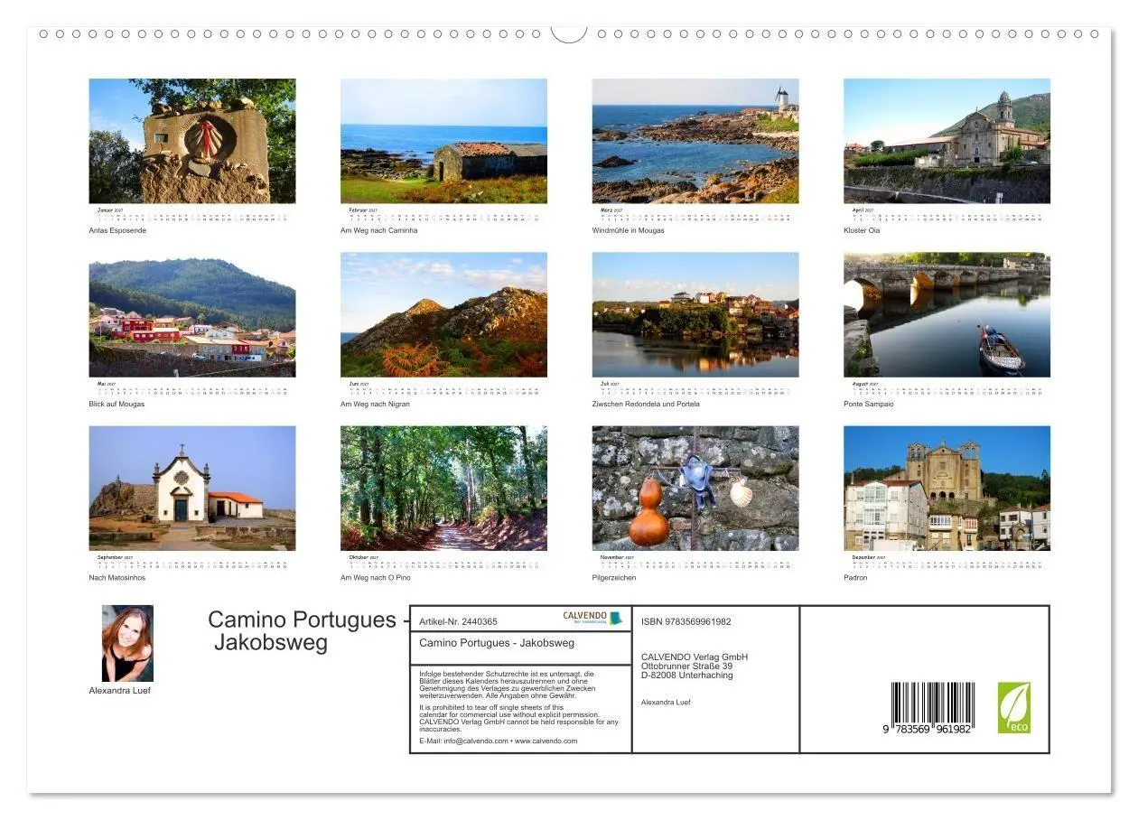 Bild: 9783569961982 | Camino Portugues - Jakobsweg (hochwertiger Premium Wandkalender...