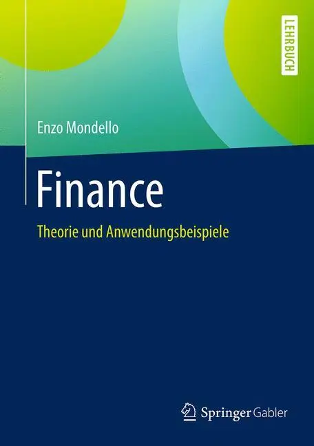 Cover: 9783658131982 | Finance | Theorie und Anwendungsbeispiele | Enzo Mondello | Buch