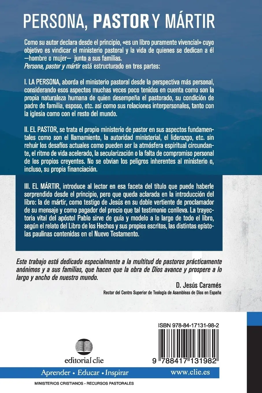 Rückseite: 9788417131982 | Persona, pastor y mártir | Jose Maria Baena Acebal | Taschenbuch
