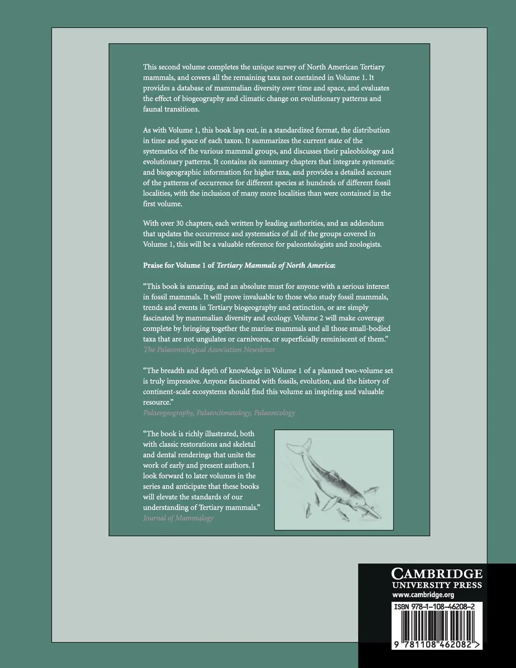 Rückseite: 9781108462082 | Evolution of Tertiary Mammals of North America | Janis (u. a.) | Buch