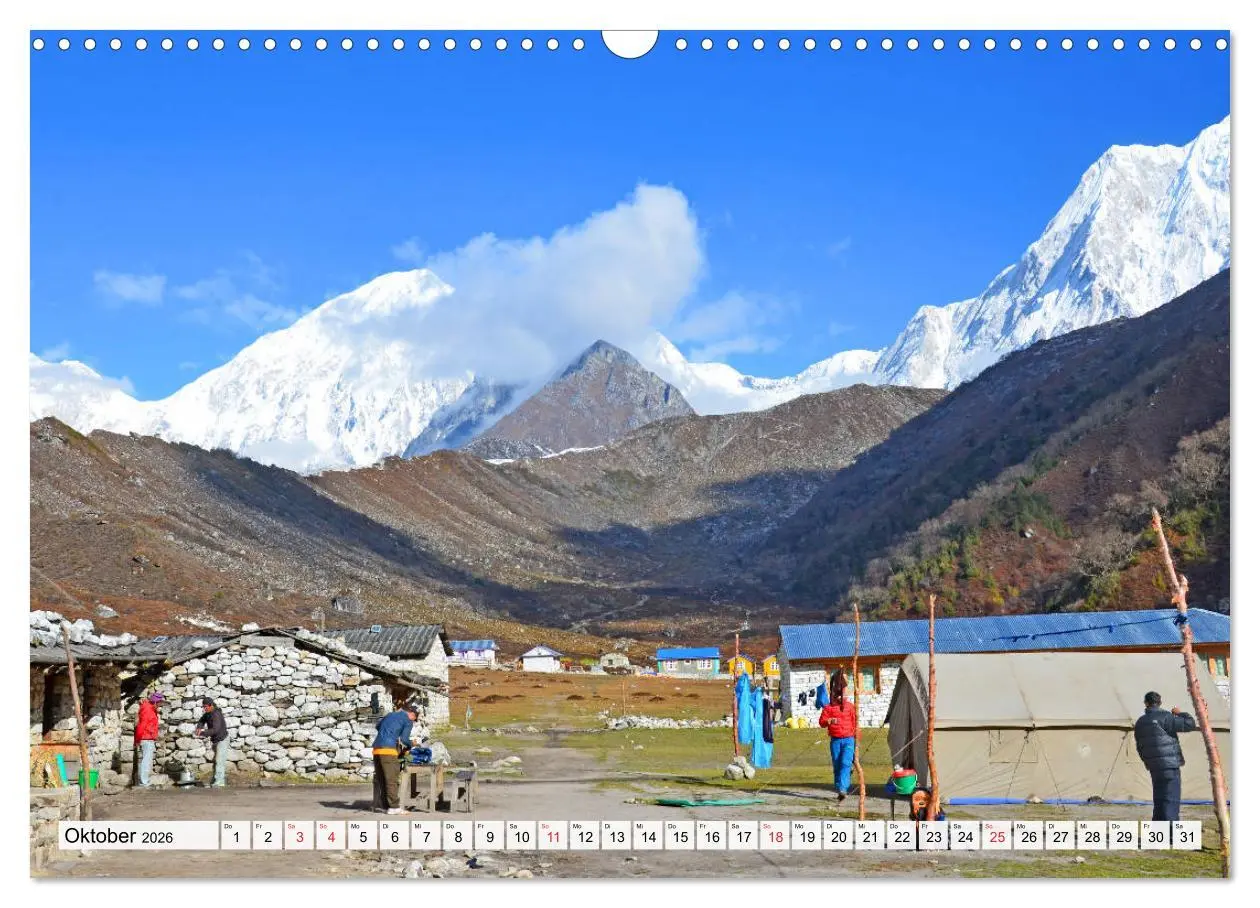 Bild: 9783457812082 | NEPAL, die Umrundung des Manaslu (Wandkalender 2026 DIN A3 quer),...