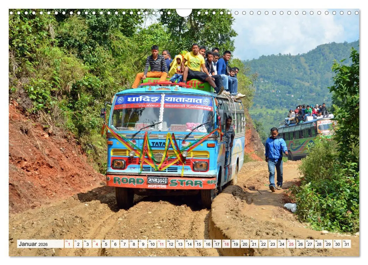 Bild: 9783457812082 | NEPAL, die Umrundung des Manaslu (Wandkalender 2026 DIN A3 quer),...