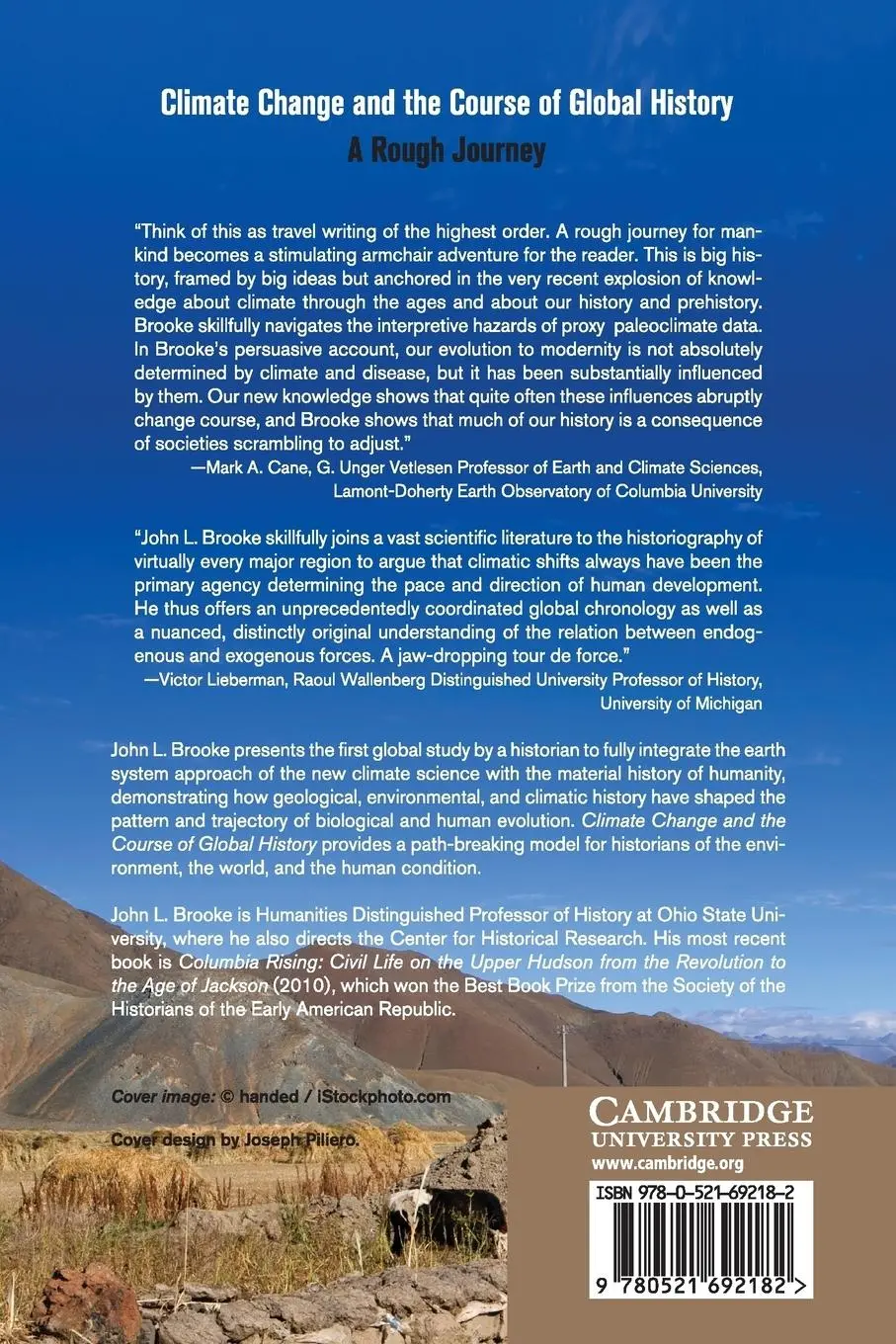 Rückseite: 9780521692182 | Climate Change and the Course of Global History | John L. Brooke