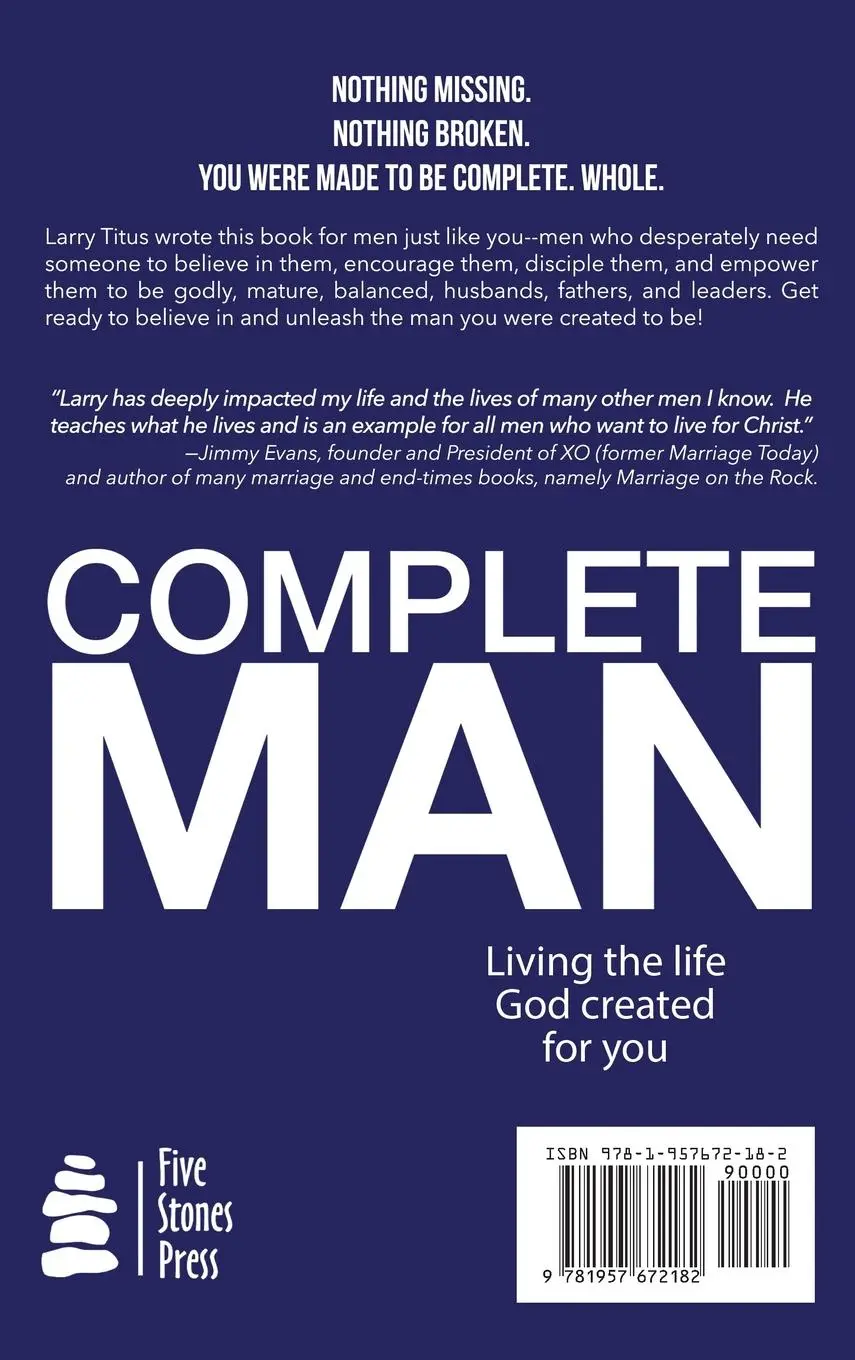 Rückseite: 9781957672182 | Complete Man | Living the Life God Created for You | Larry Titus