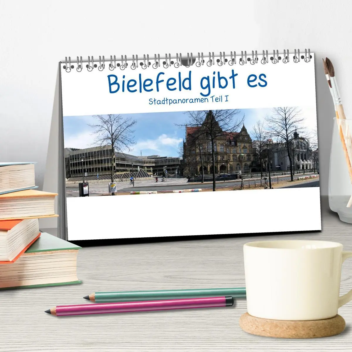 Bild: 9783516132182 | Bielefeld gibt es! Stadtpanoramen (Tischkalender 2026 DIN A5 quer),...