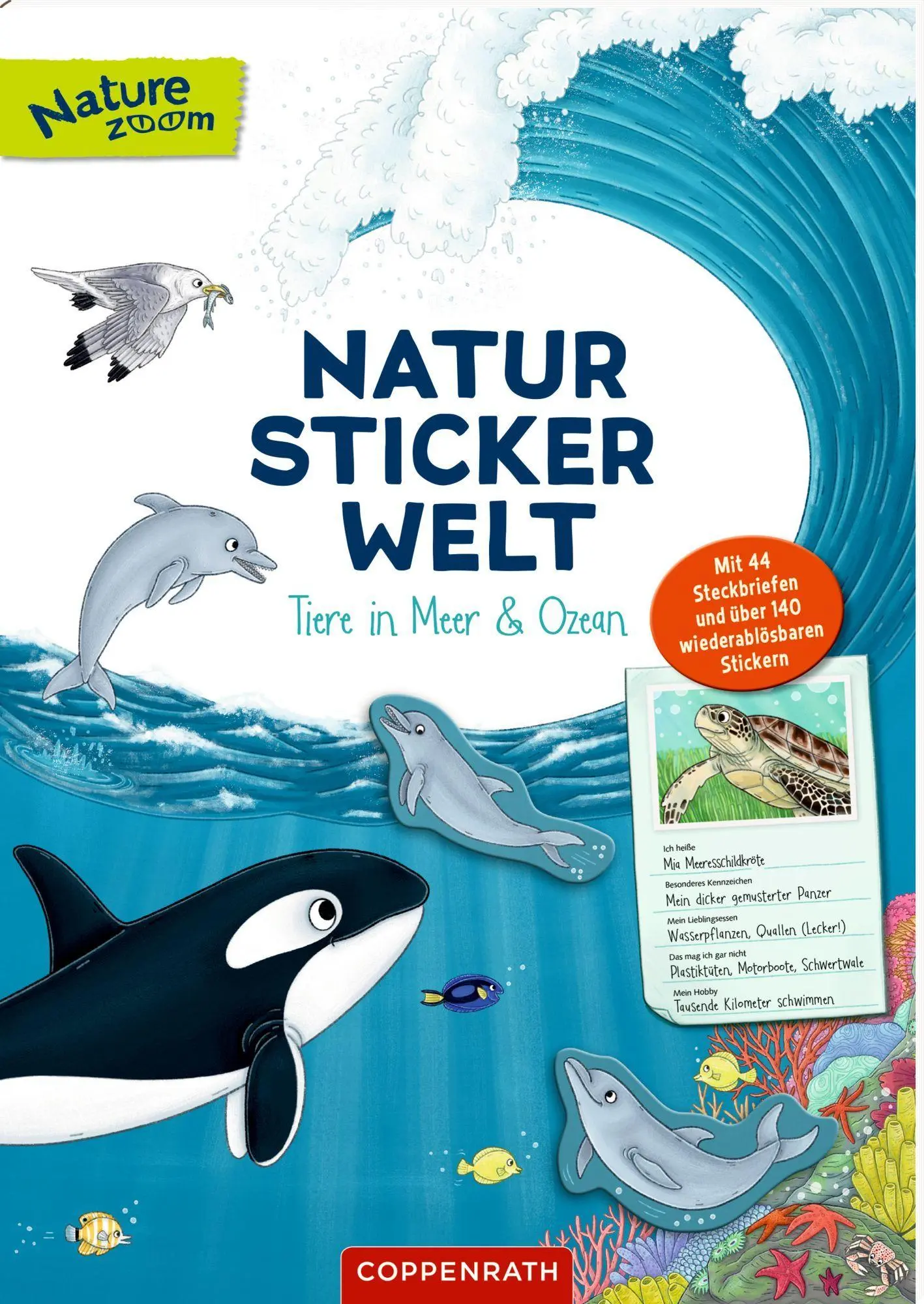 Cover: 9783649652182 | Natur-Stickerwelt: Tiere in Meer und Ozean | Ruby Warnecke | Buch