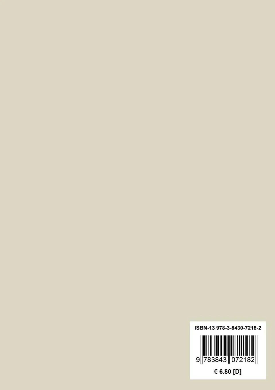 Rückseite: 9783843072182 | Gedanken über meinen Lebenslauf | Johann Georg Hamann | Taschenbuch