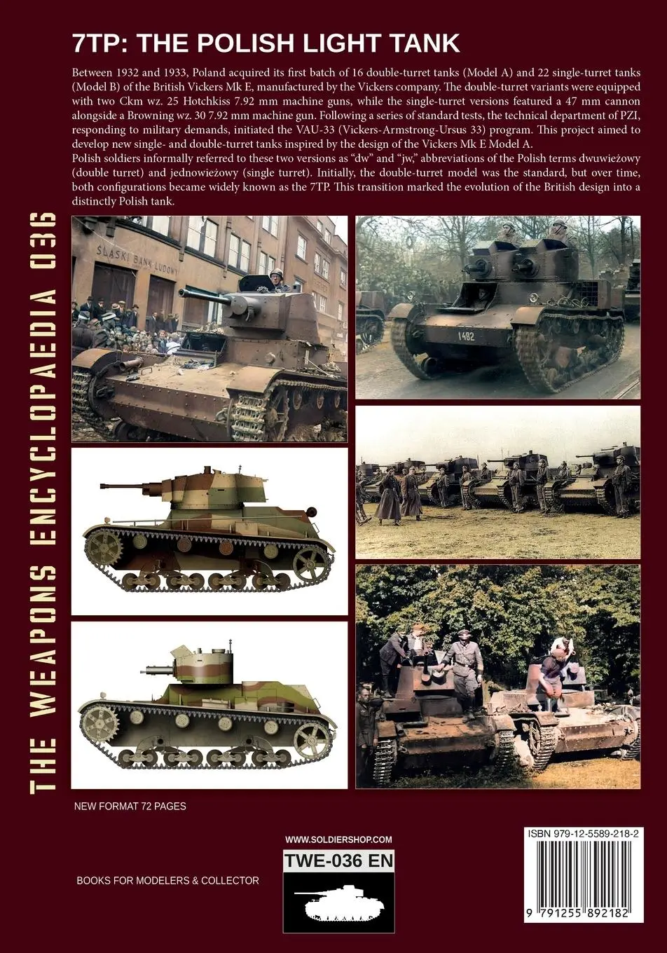 Rückseite: 9791255892182 | Polish 7TP light tank | Luca Stefano Cristini | Taschenbuch | Englisch