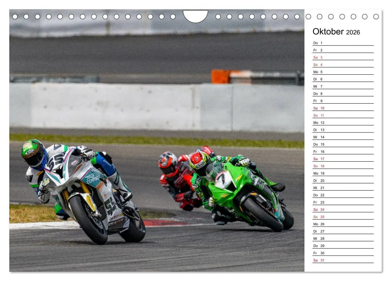 Bild: 9783457272282 | Faszination Superbikes (Wandkalender 2026 DIN A4 quer), CALVENDO...