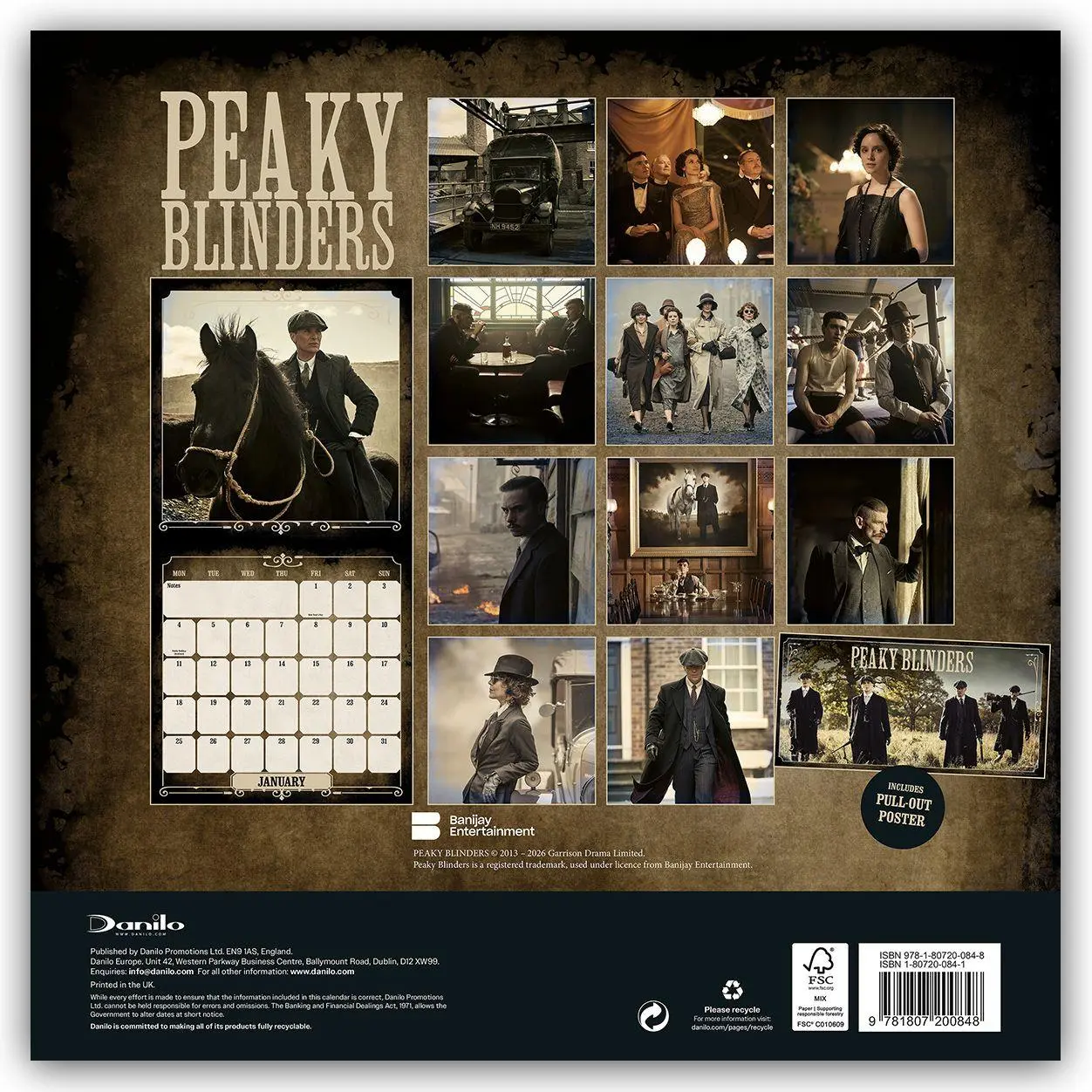 Bild: 9783803532282 | Peaky Blinders 2027 - Wandkalender | Danilo Promotion Ltd | Kalender