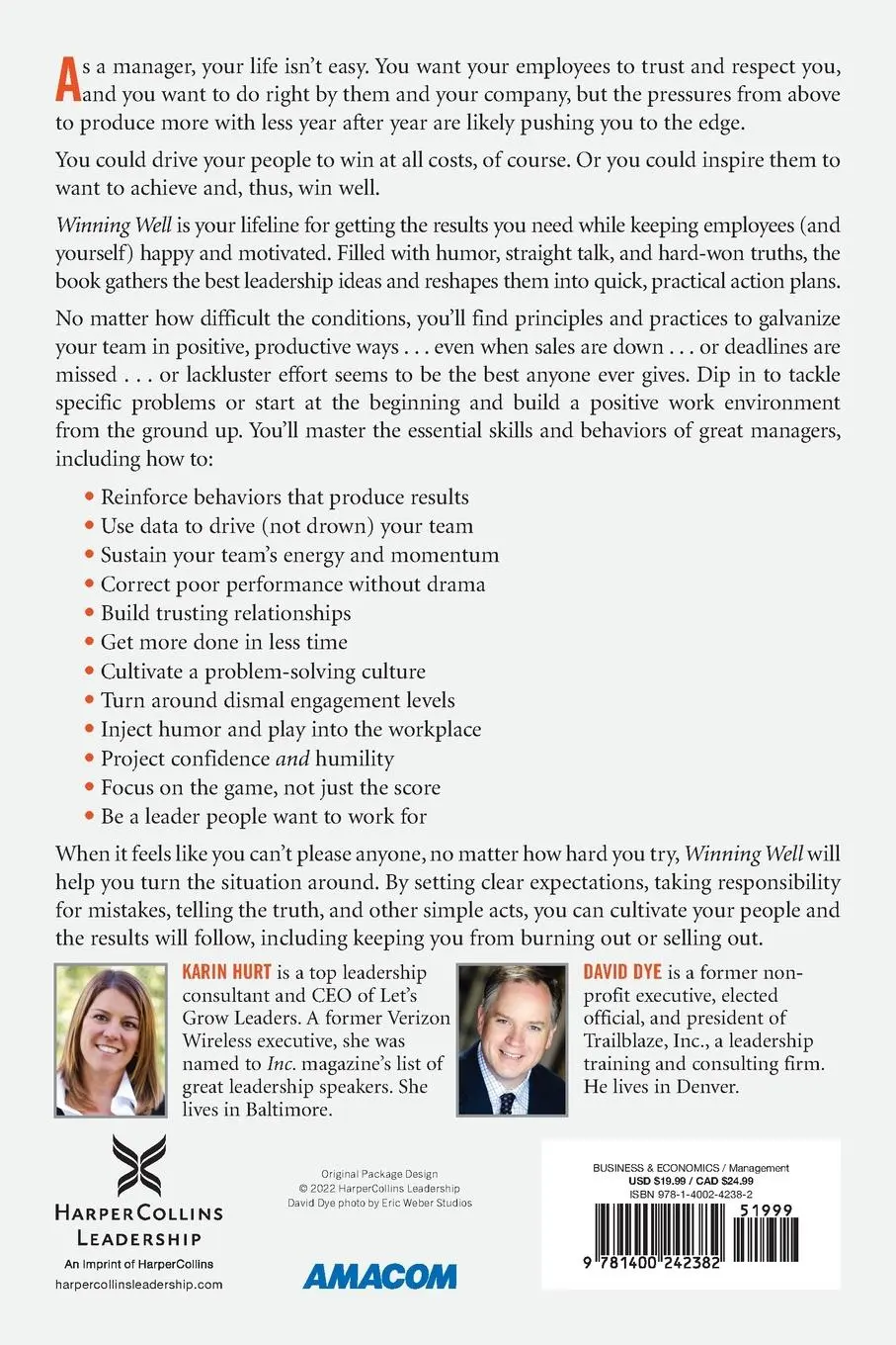 Rückseite: 9781400242382 | Winning Well | Karin Hurt (u. a.) | Taschenbuch | Englisch | 2022