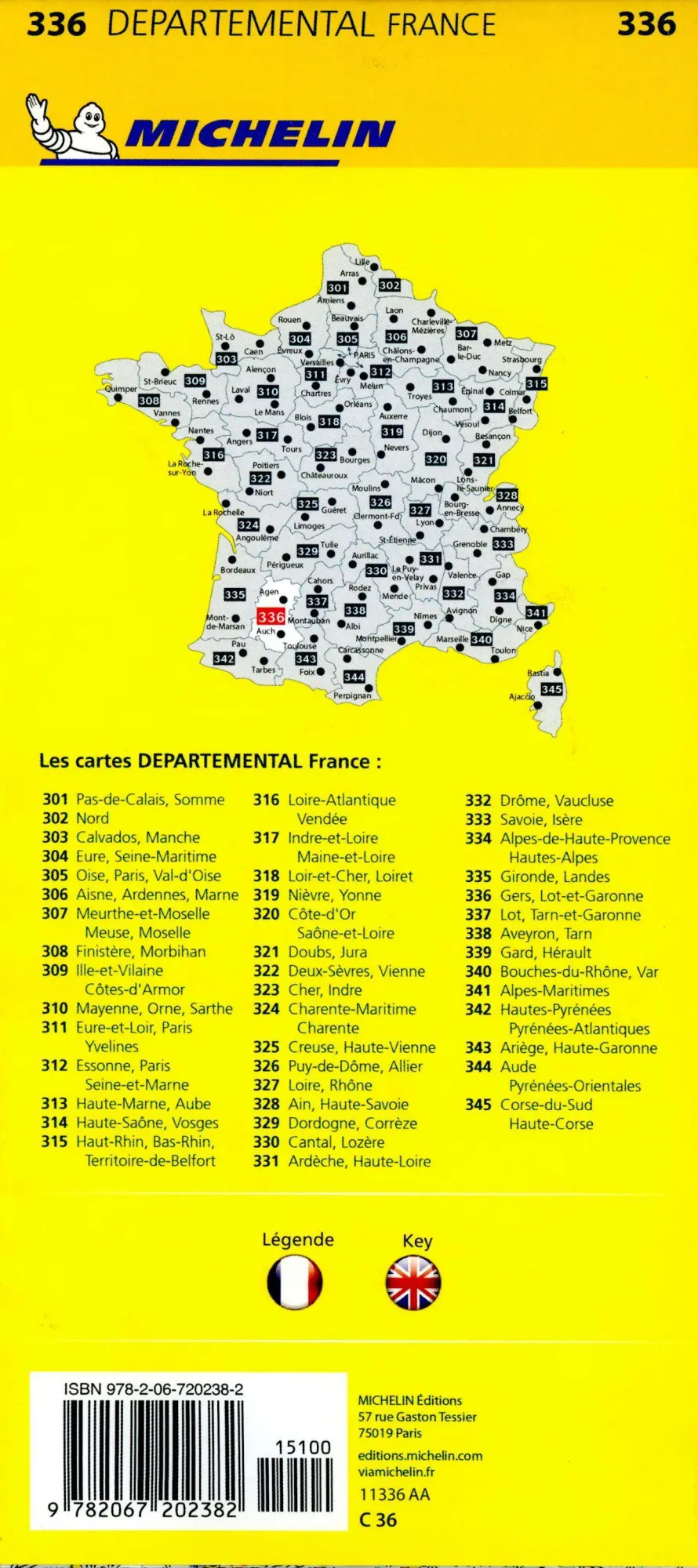 Bild: 9782067202382 | Michelin Gascogne | Map | (Land-)Karte | 1 S. | Englisch | 2024
