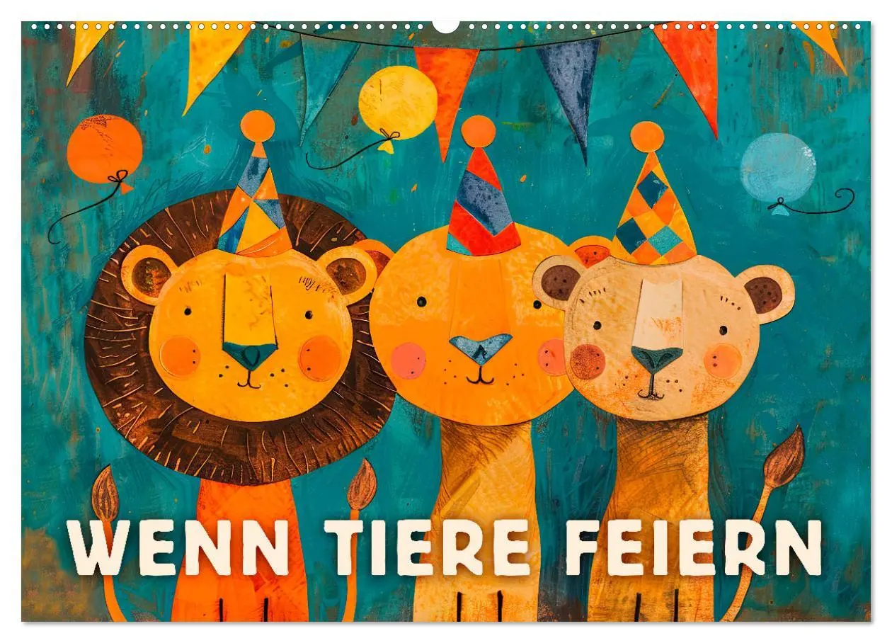 Cover: 9783457402382 | Wenn Tiere feiern (Wandkalender 2026 DIN A2 quer), CALVENDO...