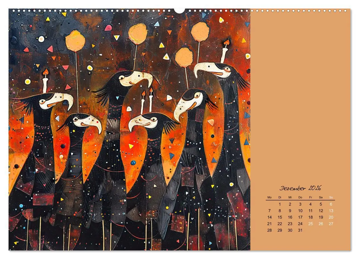 Bild: 9783457402382 | Wenn Tiere feiern (Wandkalender 2026 DIN A2 quer), CALVENDO...