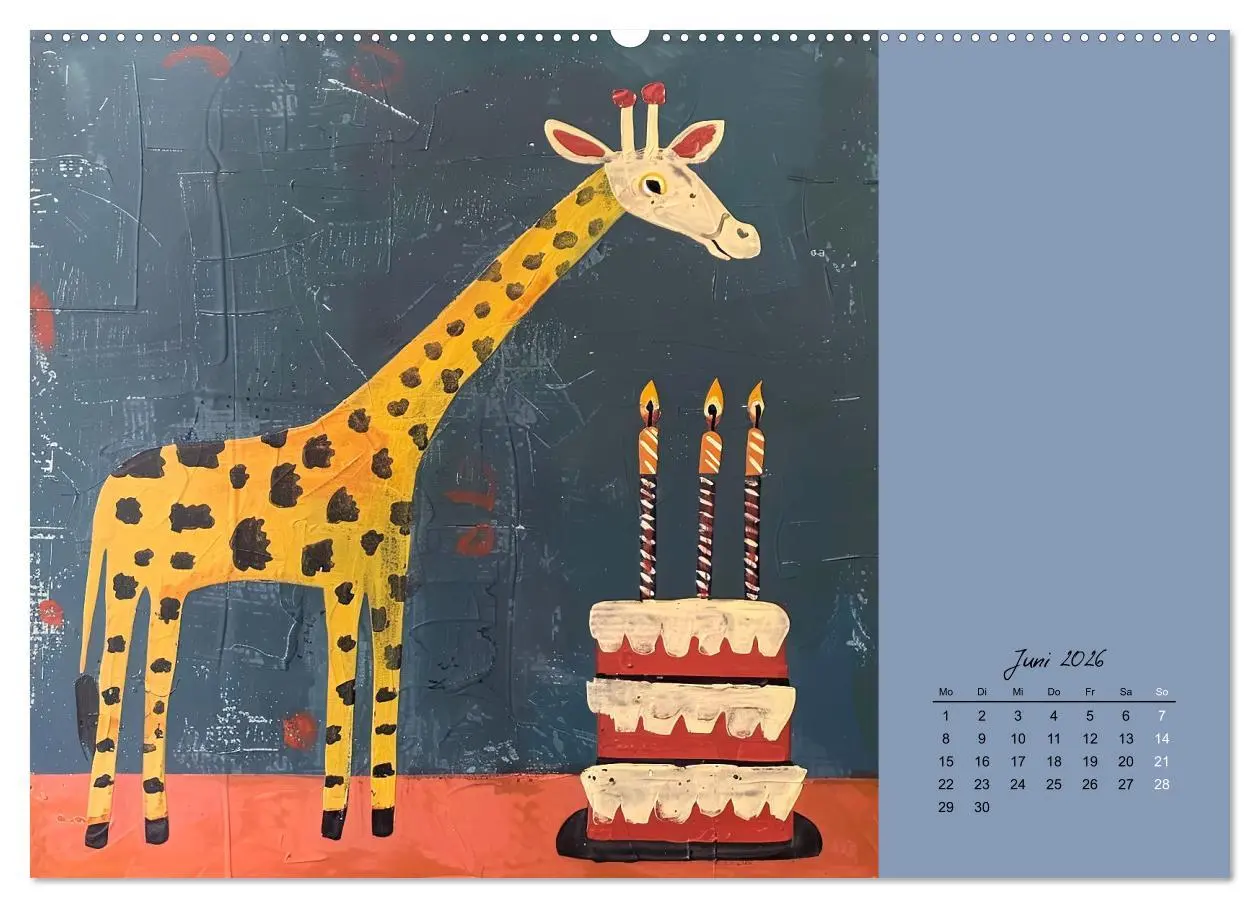 Bild: 9783457402382 | Wenn Tiere feiern (Wandkalender 2026 DIN A2 quer), CALVENDO...