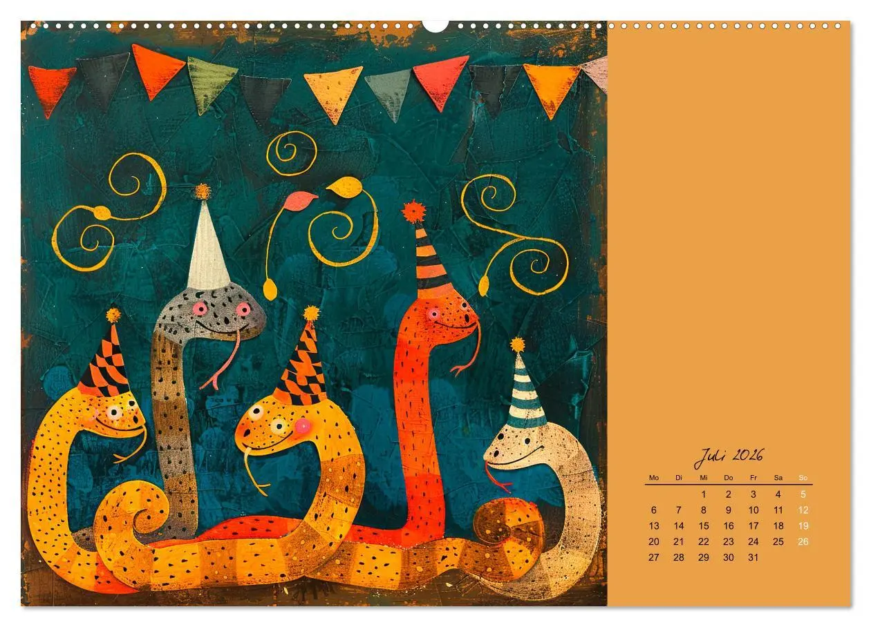 Bild: 9783457402382 | Wenn Tiere feiern (Wandkalender 2026 DIN A2 quer), CALVENDO...