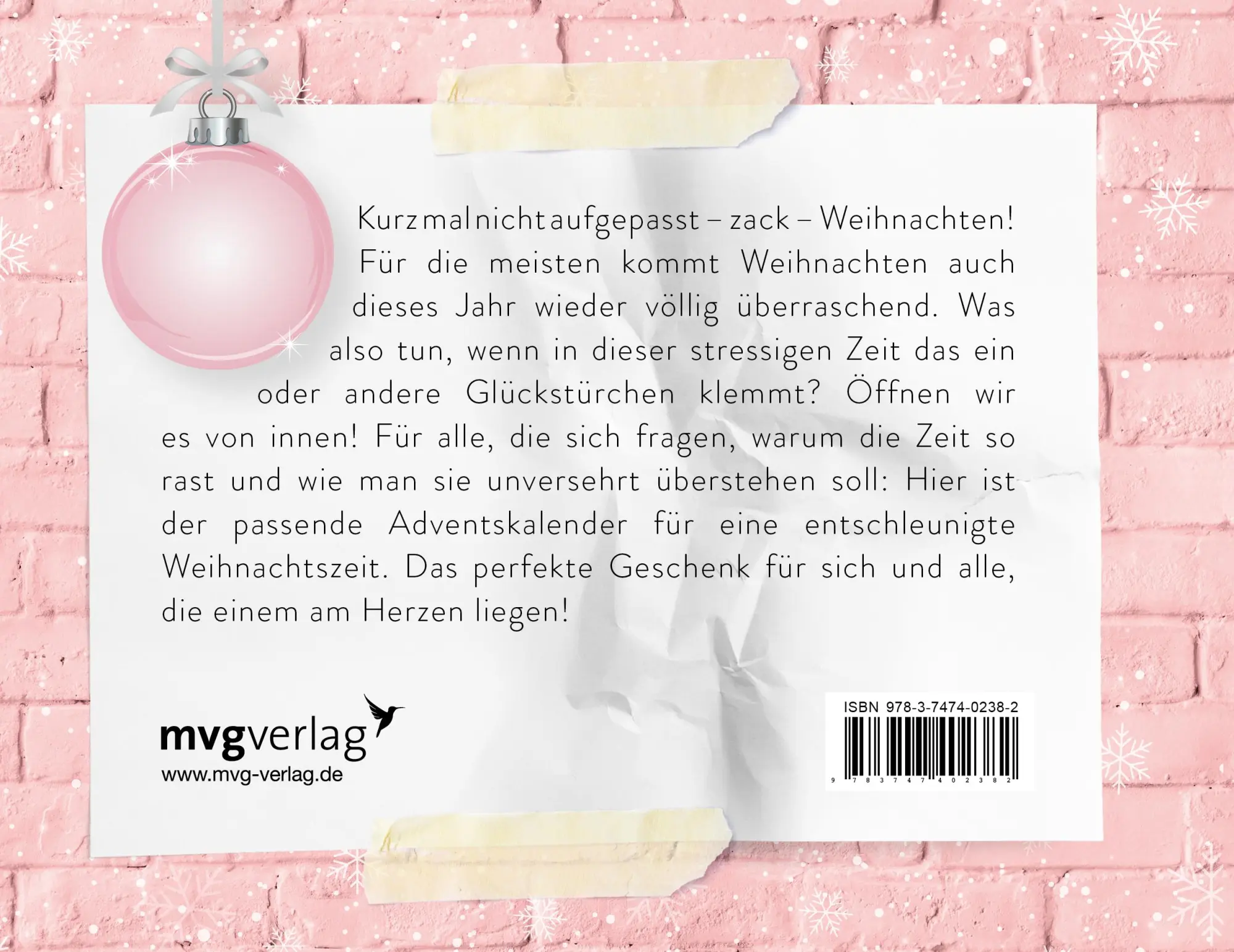 Rückseite: 9783747402382 | Der geile Scheiß vom Glücklichsein - Adventskalender | Andrea Weidlich