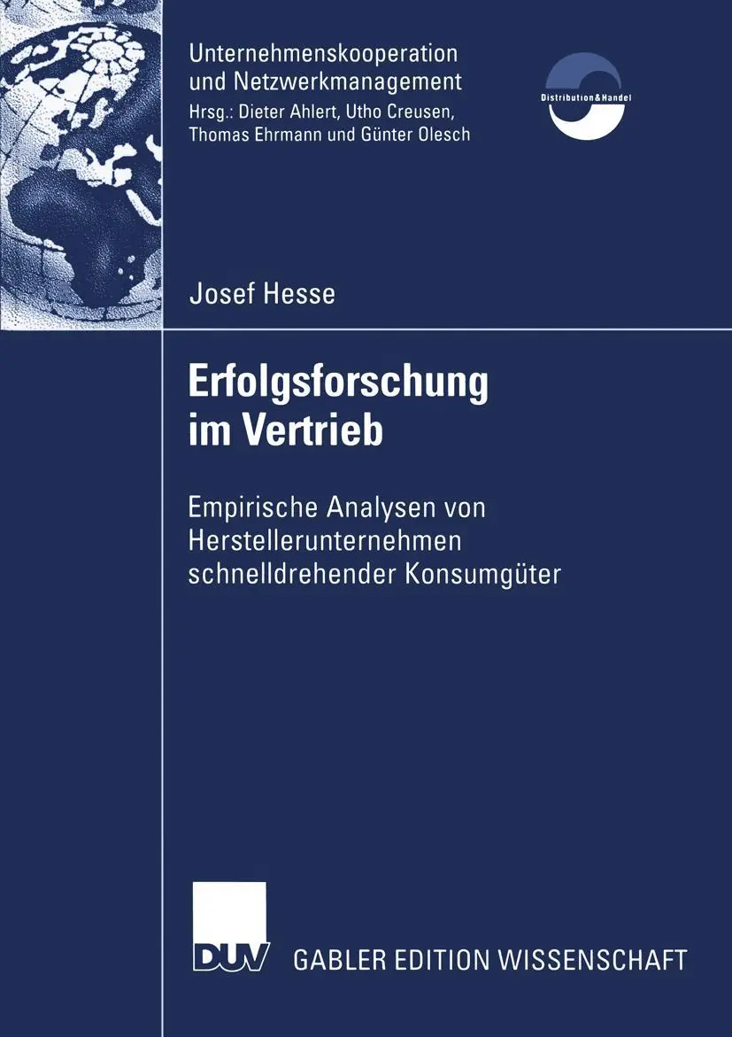 Cover: 9783824482382 | Erfolgsforschung im Vertrieb | Josef Hesse | Taschenbuch | xxvi | 2004