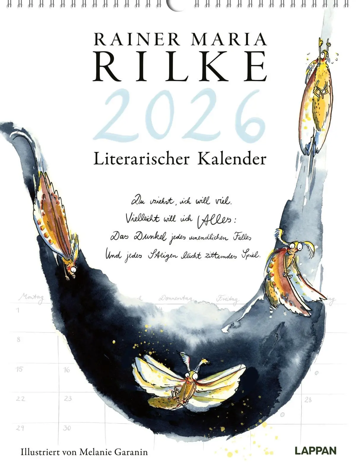 Cover: 9783830322382 | Rilke-Kalender 2026 - Wandkalender | Rainer Maria Rilke | Kalender