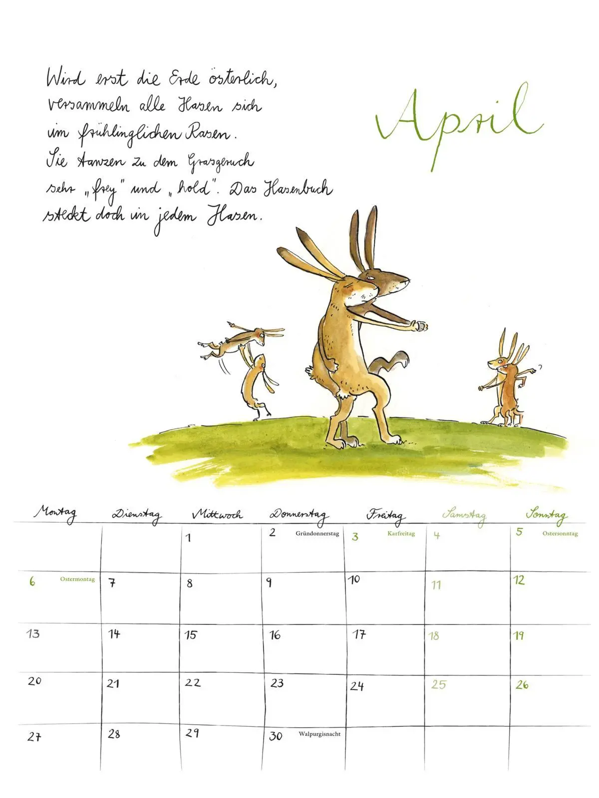 Bild: 9783830322382 | Rilke-Kalender 2026 - Wandkalender | Rainer Maria Rilke | Kalender