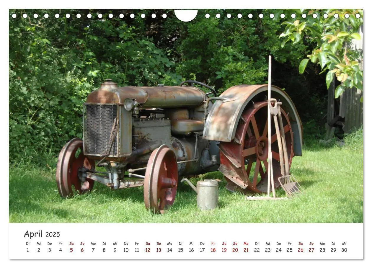 Bild: 9783435092482 | Historische Traktoren 2025 (Wandkalender 2025 DIN A4 quer),...