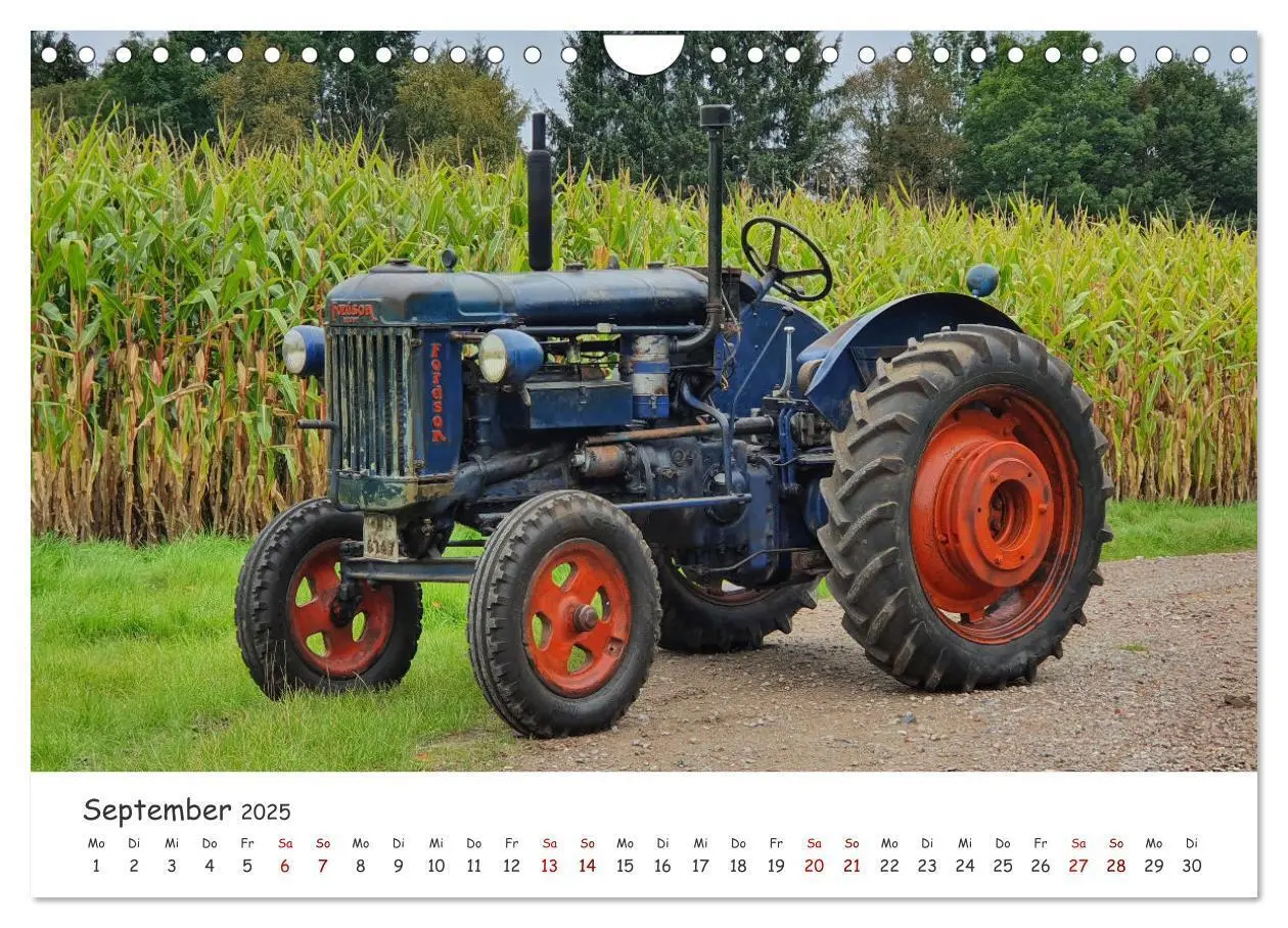 Bild: 9783435092482 | Historische Traktoren 2025 (Wandkalender 2025 DIN A4 quer),...